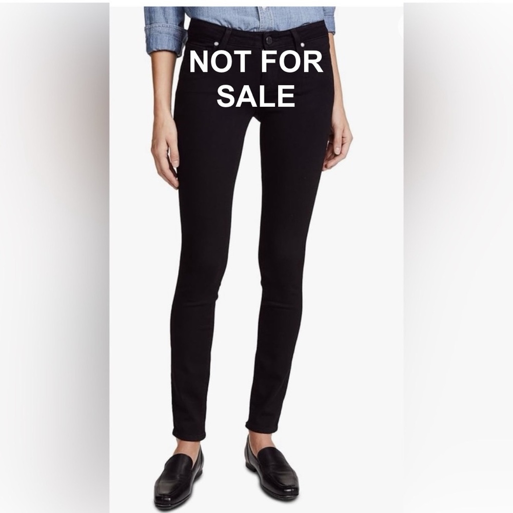 PAIGE Verdugo Ultra Skinny Black Jeans Size 28